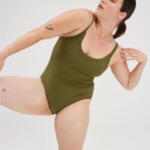 Girlfriend Collective Sage Green Bodysuit